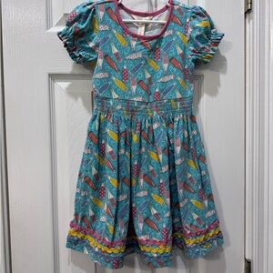 Matilda Jane Teal and Pink Kids Dress